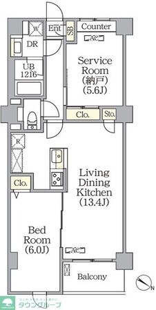 プライムガーデン赤塚の物件間取画像